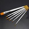 6 Pcs Art Painting Brushes Set Acrylic Oil Watercolor Artist Paint Brush Tool