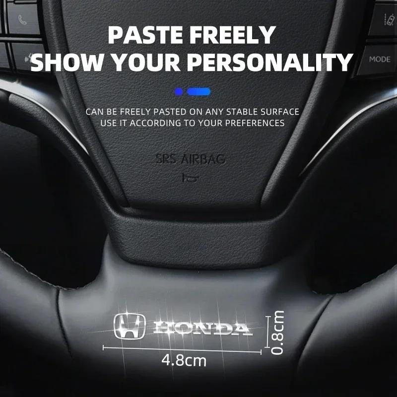 Metal emblem Auto Decor Decals Car Window Wiper Stickers For Honda Civci FIT CRV Accord Jazz HRV Dio Stepwgn Prelude Odyssey