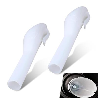 Civwesi 2pcs Ford Fuel Filler Funnel 6.9" X 0.8" X 1.7" Plastic Waterproof Oilproof