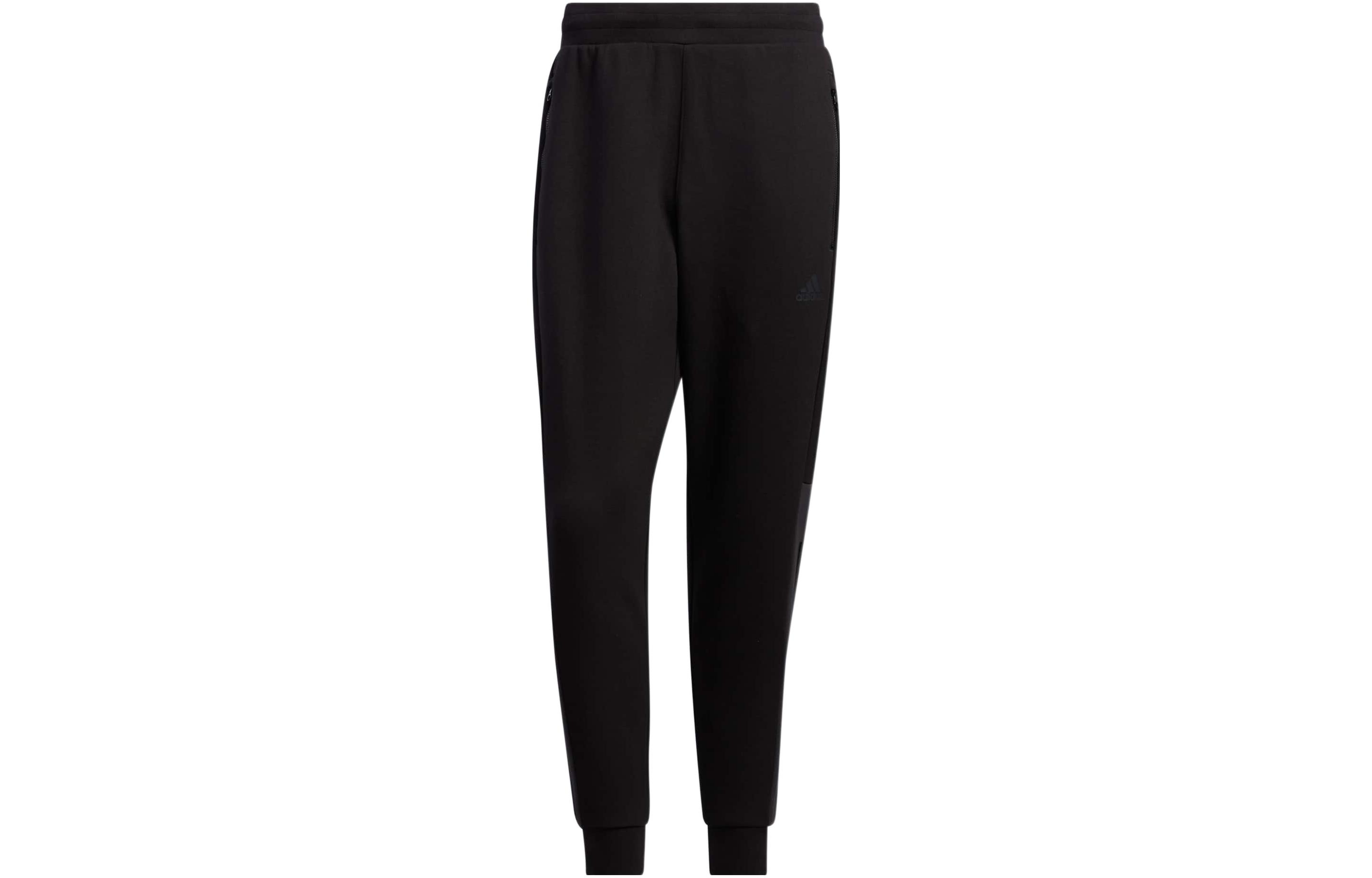 Adidas Knitted Sweatpants Men s Black Moderate Cuffed Pants HN8999 XXXL