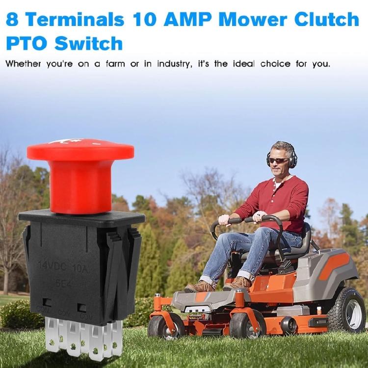 Strong Clutches Switches Replacement 8 Pin Designs Universal Ride Mower Cut Switches for Multiple Mower Generation