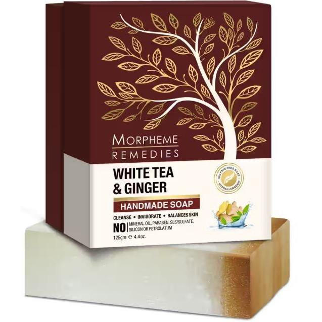 @ Morpheme Remedies White Tea & Ginger Handmade Soap 125 G UK357 50%OFF