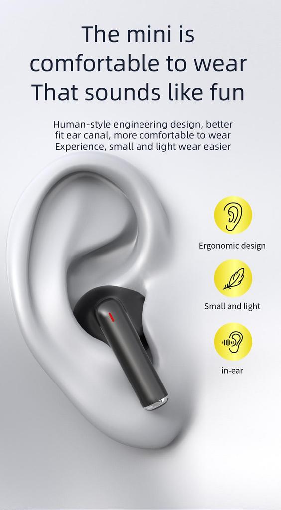 Bluetooth Wireless Earbuds: HD Sound, Long Battery Life, True Wireless In-Ear Headphones