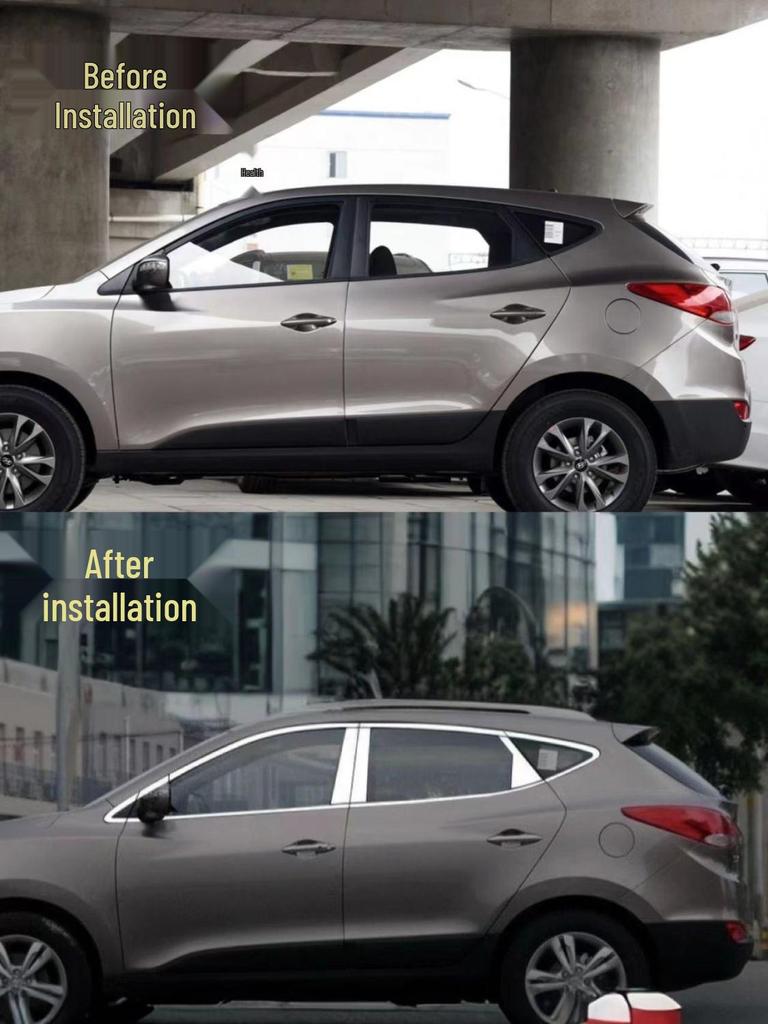 Stainless Steel Car Window Trim for 09-17 Hyundai IX35