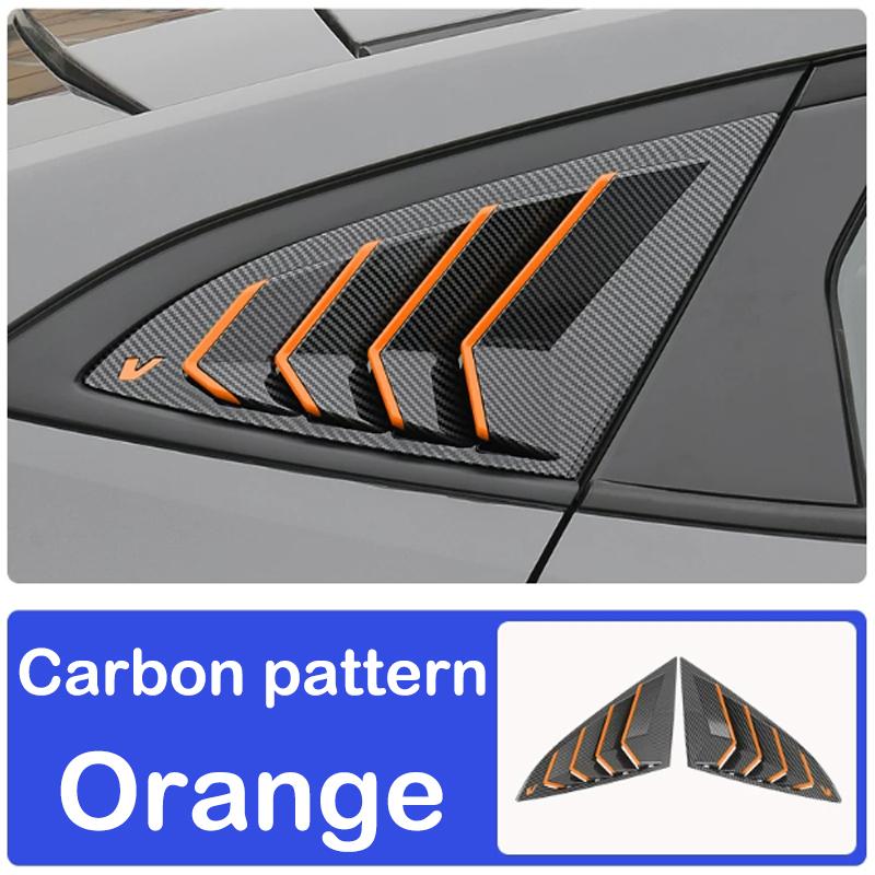 DinCh 2pcs Rear Triangular Window Decorative Shutters Louvers Spoiler Panel For Changan UNIV UNI-V -2026