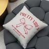 Korean trendy bow Cushion Cover Reversible Plush Pillow Cover – For car, sofa, bedroom, perfect as a gift.