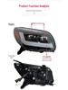 LED Daytime Running Light Projector Headlights for 2006-2013 Toyota 4Runner