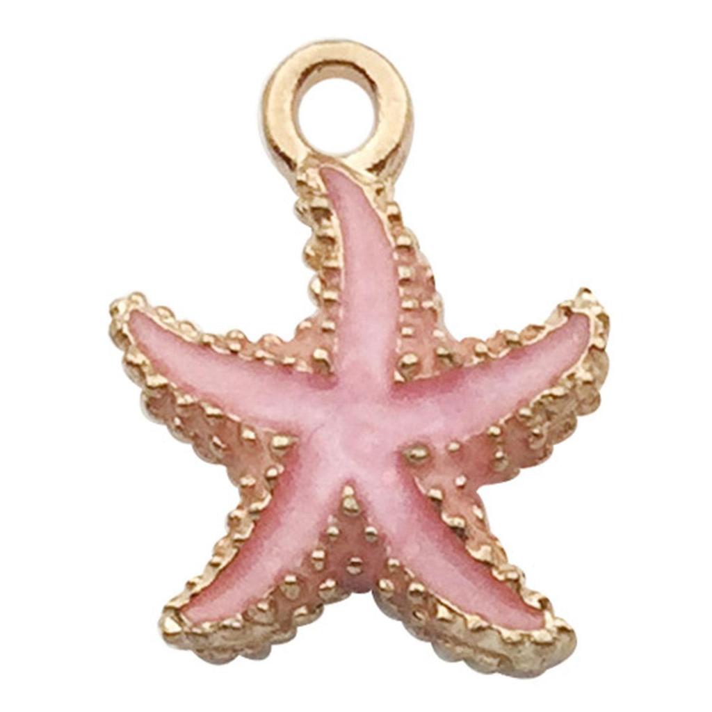 Dripping Oil Ocean Starfish Diy Alloy Jewelry Accessories Bracelets Necklace Earrings Keychain Pendant Pendant