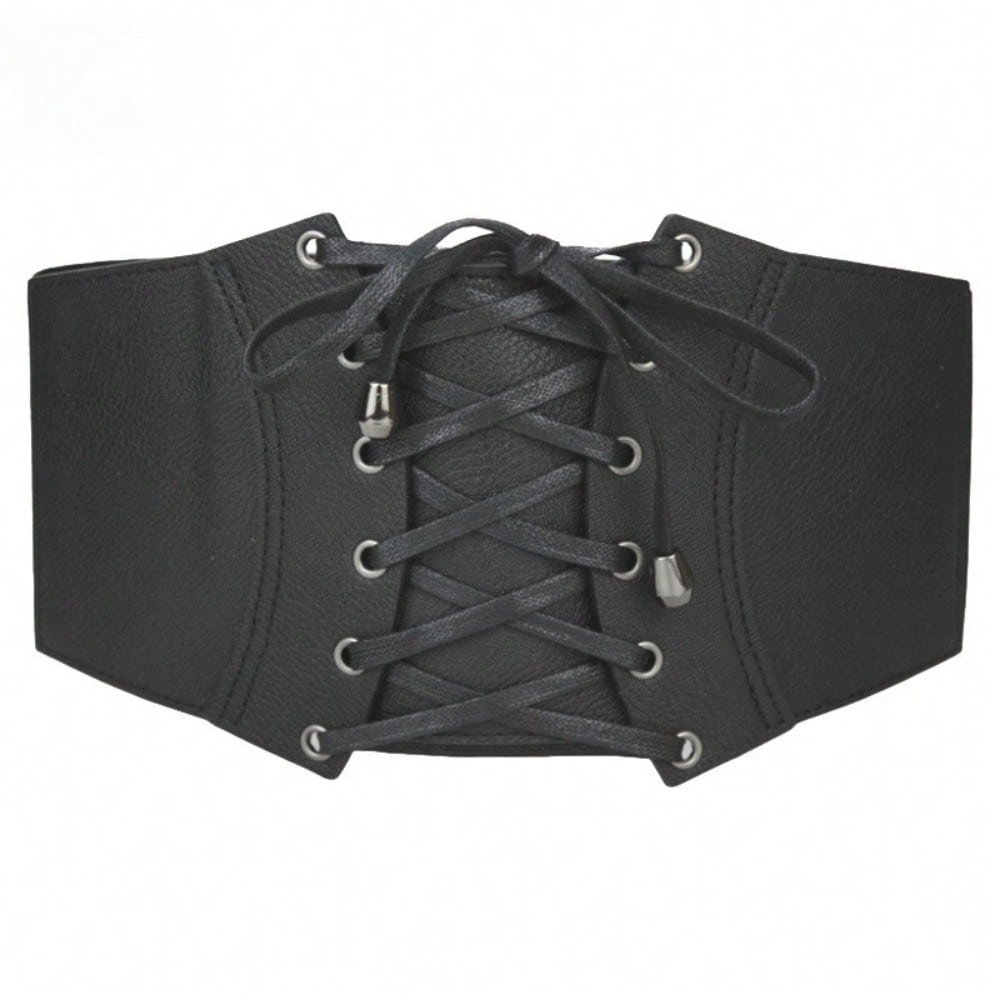 Retro Waist Seal Women's Waist with Wide Belt Accessories with Skirt Coat Punk Style High-end Decoration