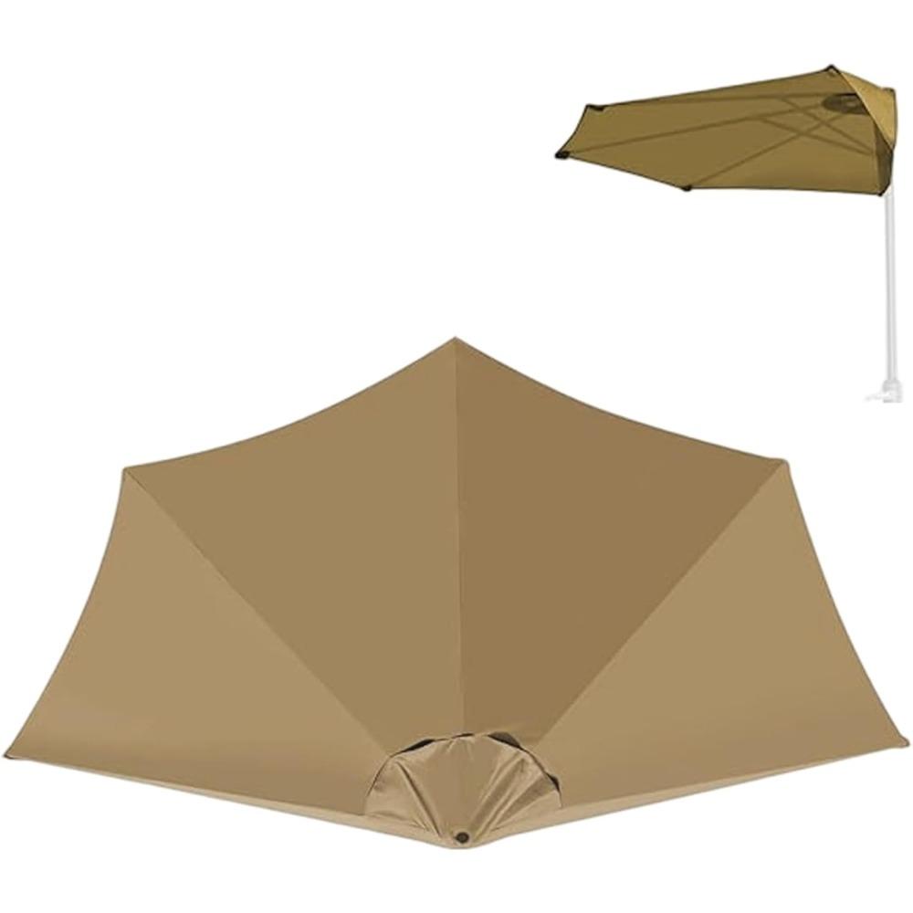 

Half Umbrella Replacement Canopy for Outdoor Patio 2.7m/9ft Waterproof Sun & Rain Cover Fits Half Umbrella Frame Only Pack of 1
