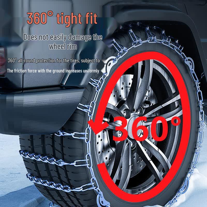 Hurong Thickened Non-slip Tire Chains (2-Pack)