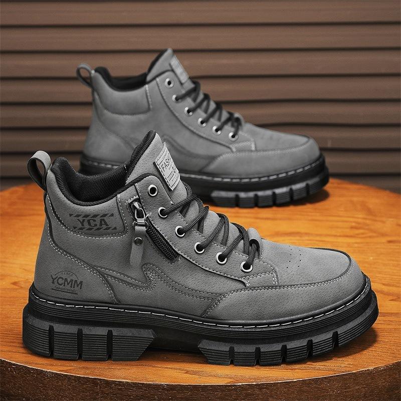 Martin Boots High-top New Winter British Style Retro Medium-top Thick-soled Heightening Casual Short Boots
