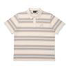 MALBON GOLF Striped Polo Shirt Cream (Man)