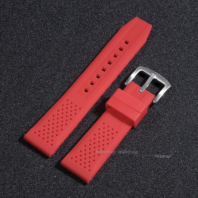 Universal Watch Straps 16 18 20 22 24mm Quick Release Silicone Band Soft Rubber Wristband Men Women Breathable Sport Bracelet