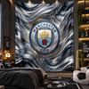Arazzo da Appendere alla Parete Stampa Manchester City Tessuto per Soggiorno Camera da Letto Decorazione per la Casa