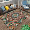 Bohemian Style Rug with Elegant Floral Pattern Suitable for use as an anti-slip game mat for living room and bedroom sofas