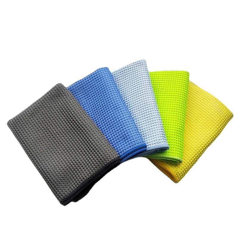 Car Cleaning Cloth Detailing Waffle Weave Glass Wash Towel Strong Water Absorbent Towel Auto Cleaning Accessories