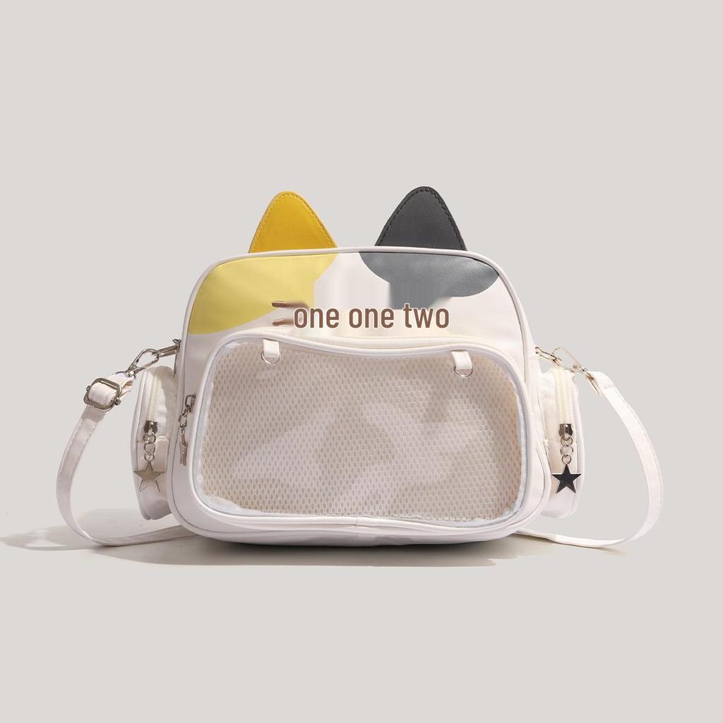 Y2K Trendy Millennium Hot Girl Multifunctional Backpack - Stylish Single or Double Shoulder Bag with Cool Badges