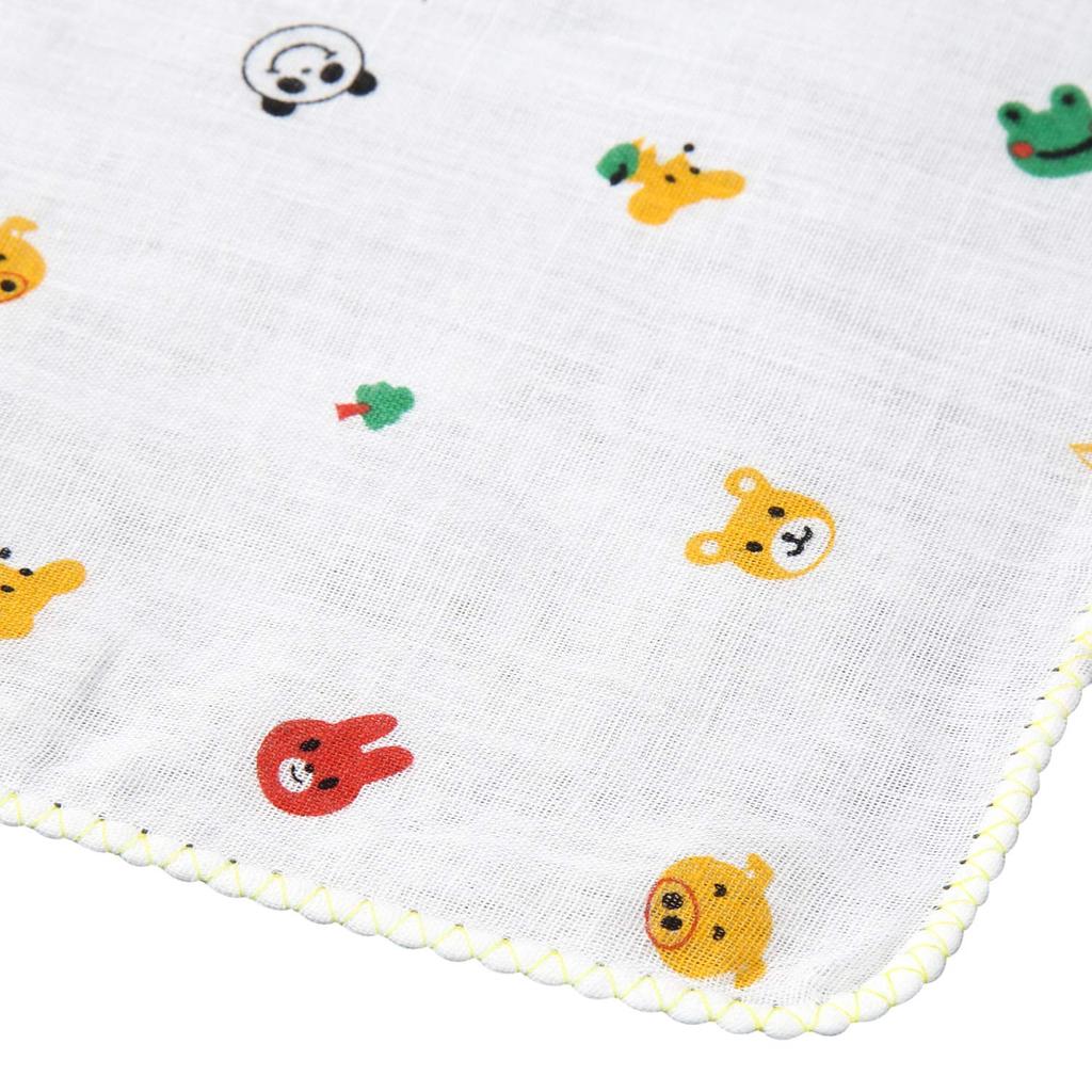 Isamu Shokai Cotton Gauze Bath Made In Animal 65cm X Baby Bath Skincare Perfect for Sensitive and Delicate Skin 100% Towel, Japan, Print, 110cm, &