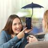 Magnetic Telescopic Mobile Phone Umbrella Stand, Sunshade Umbrella, Sun And Soft-handled Small Umbrella