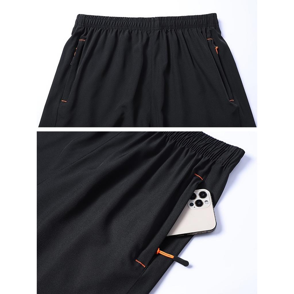 Men's Summer Outdoor Hiking Shorts, Men's Running Shorts, Quick Drying Fabric, Sweat Wicking and Breathable, New Color Styles, Reflective Strips