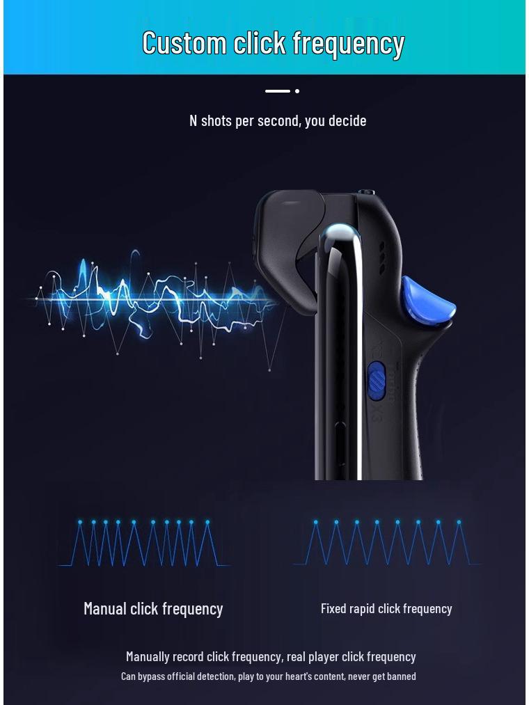 Flydigi Shadow Thorn Sechs-Finger-Handy-Spiel-Controller mit physischer Zielhilfe und Auto-Klicker