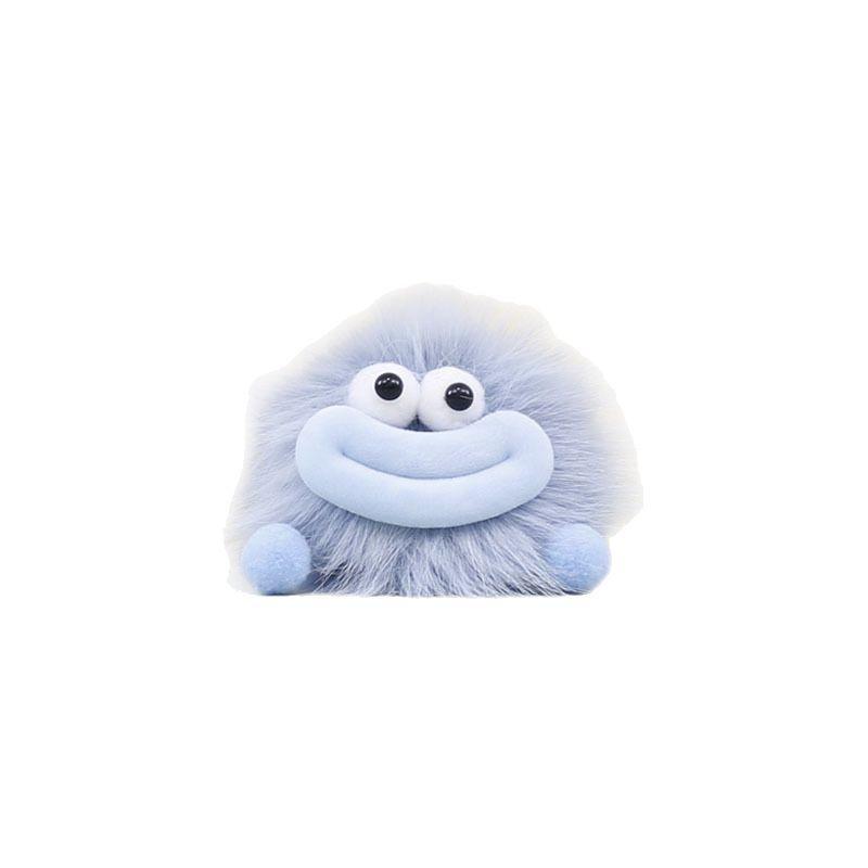 Stuffed Plush Animal Keychain With Big Mouth Design For Bag Ornament Bag