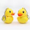 Animal Shape Sound Light Keychain Model Doll LED Duck Keyring  Children's Gifts