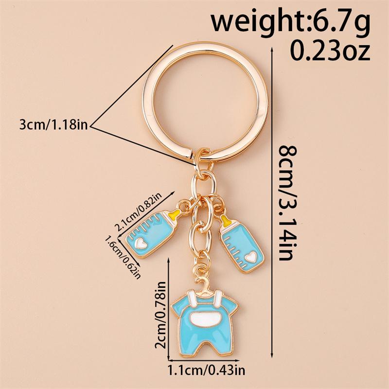 Cute Cartoon Baby Bottle Keychain Keyring Key Holder Accessory Gift