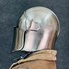 Barbuta Knight Helmet 18g Mild Steel Medieval Warrior Armor LARP Cosplay Costume Barbuta Visored Warrior Helmet