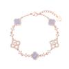 Crystal Bracelet [Nine Purple Fire*Lucky Limited Edition] Purple Rhyme Flowing Light Purple Air from the East Four-leaf Clover Y-AX2511015