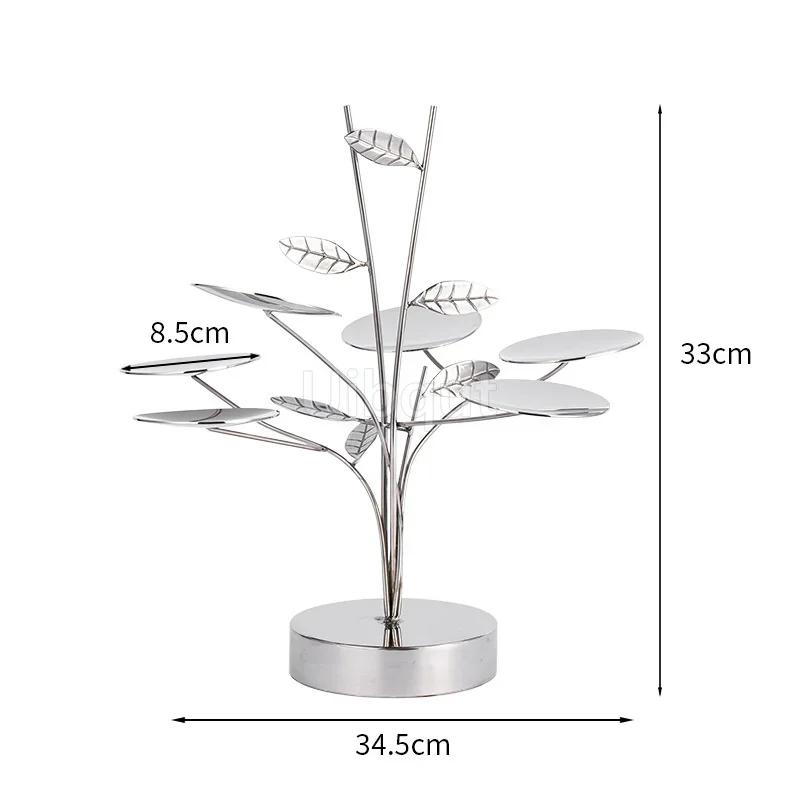 dessert table display rack bread table fruit tray Gold Dim sum Creative cake rack Restaurant Snack decoration Dessert rack