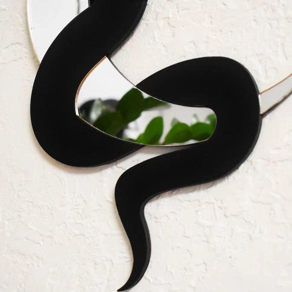 Easy to Install Snake Wall Hanging Sign Artistic Snake Design Snake Moon Ornament Background Wall