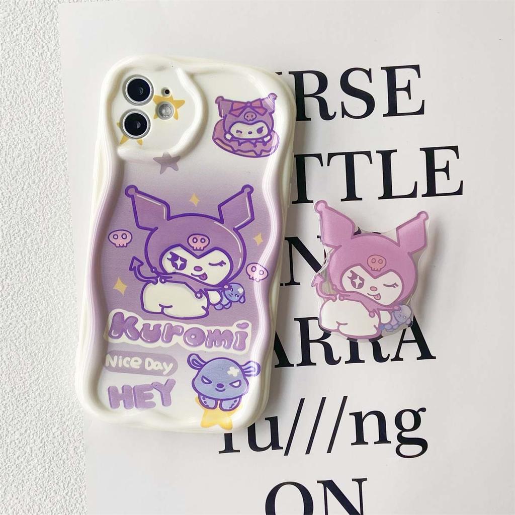 INS Melody Kuromi Bracket Holder Casing For Xiaomi MI 15T 15 Ultra 5G POCO M7 F7 X7 Pro M6 X6 F4 NFC X5 F6 PRO 5G  Lovely Case