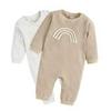 Bamboo Fiber Baby Onesie – Spring/Autumn Casual Homewear Newborn Climbing Suit