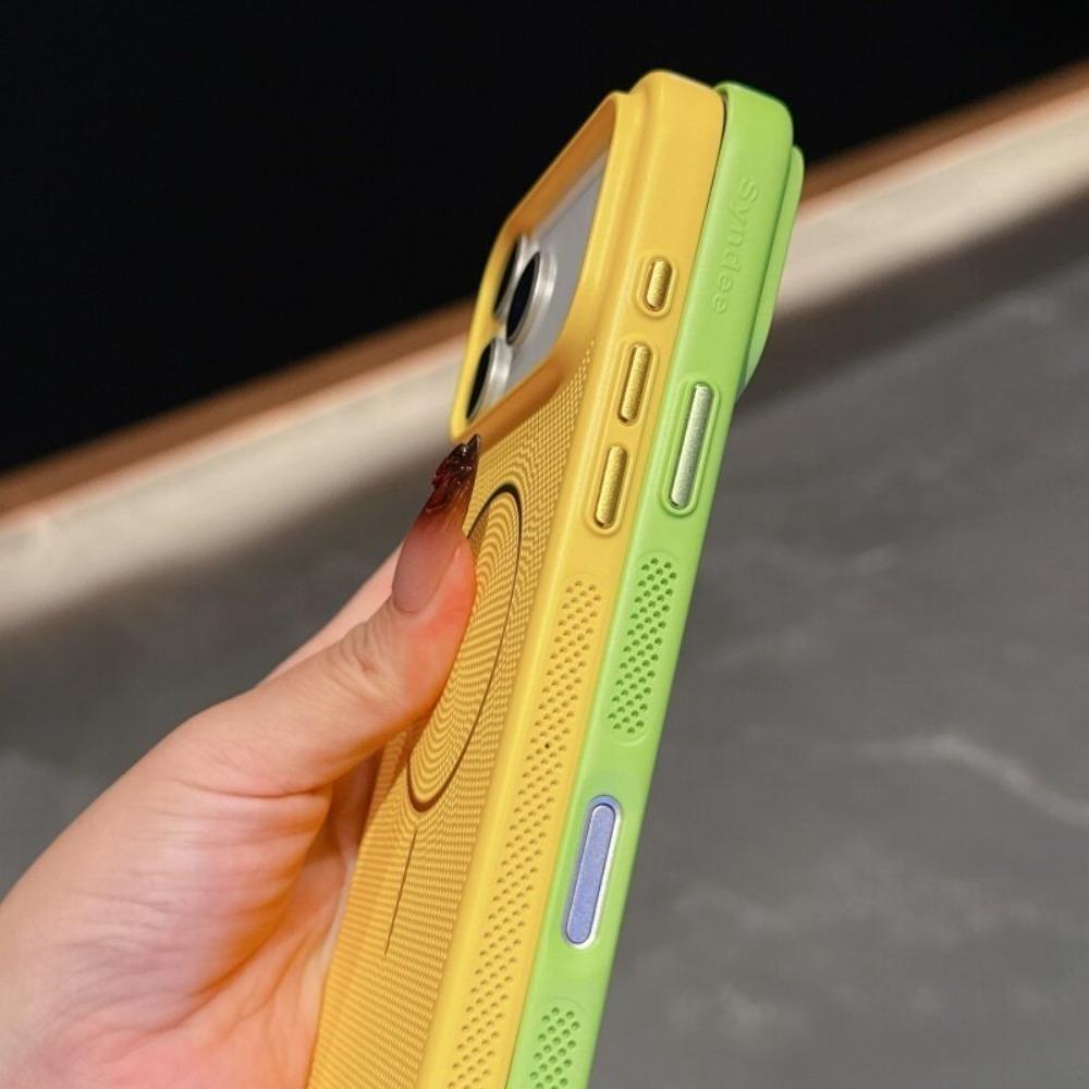 High End Cooling Heat Dissipation Magnetic Phone Case For IPhone 17 16 15 14 13 12 Pro Max Plus Breathable Shockproof Back Cover