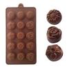 Non Stick Different Styles Chocolate Molds Silicone 15 Cavity Molds 100% Food Grade Silicone Moulds for Chocolate Gummy Candy