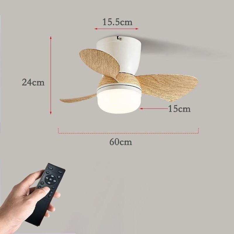 3 Light Colors 6 Speed Adjustable Ceiling Fan Light Kitchen Balcony Fan Lamp Living Room Modern LED Lighting Fan
