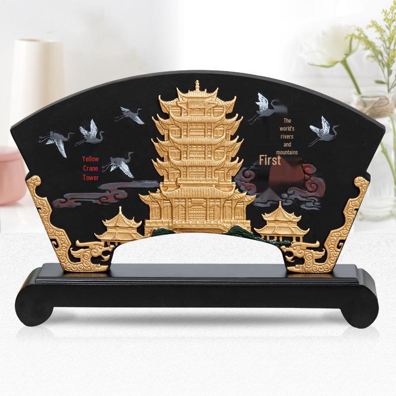 Yellow Crane Tower Scenic Handcrafted Ornaments - Custom Creative Business Gifts