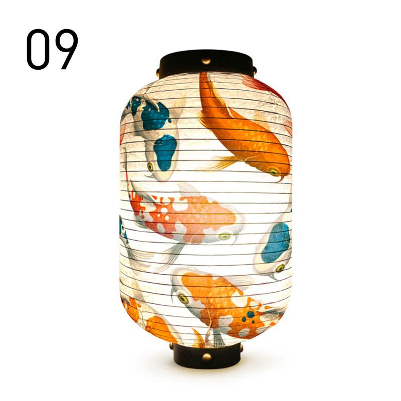 Japanese Lucky Koi Fish Lantern Waterproof Cloth Mid-Autumn Festival Decor Lanterns Cuisine Sushi Izakaya Advertising Sign