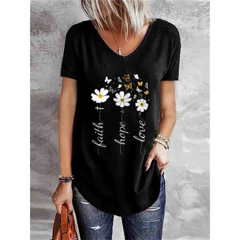 Dandelion Soft 3D Printed Y2k Fashion Women Basic T-Shirt Elegance Vintage Short Sleeve Elegant Casual Comfortable Polyester
