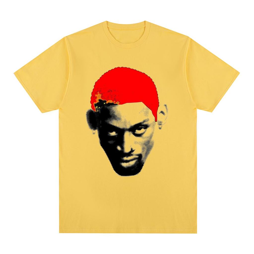 Dennis Rodman Hip-Hop Streetwear 90er Rodzilla Vintage T-Shirt Baumwolle Herren T-Shirt Neues T-Shirt Damen Tops