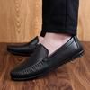 Leather Men's All-match Loafers Slip-On Comfortable Walking Shoes Classic Business Casual Shoes for Men Soft Luxury Brand Flats