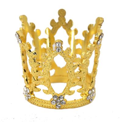 Cake Decoration Crown Mini Flower Alloy Headdress Children's Birthday Crown Ornaments