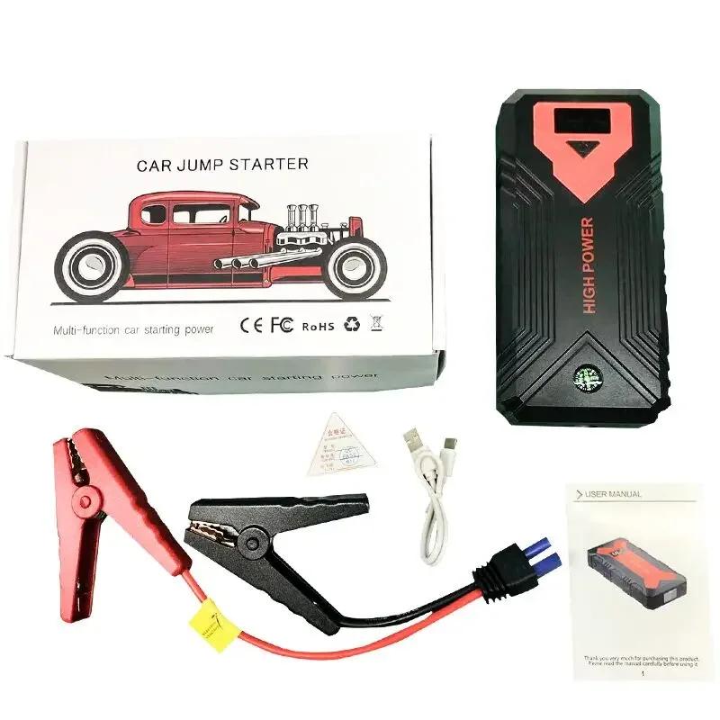 

12 В автомобильный пусковой аккумулятор Power Bank 1600A Автомобильное зарядное устройство для аккумулятора Автоматическое аварийное пусковое устройство Автомобильное светодиодное освещение