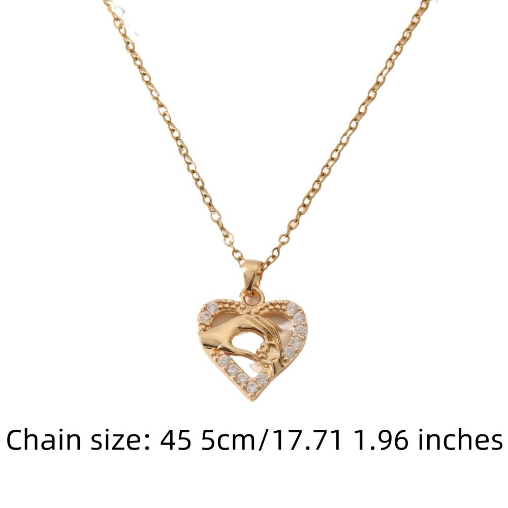 Heart Shape Pendant Necklace for Women 2025 New Fashion Golden Stainless Steel Chain Wedding Party Jewelry Accessories