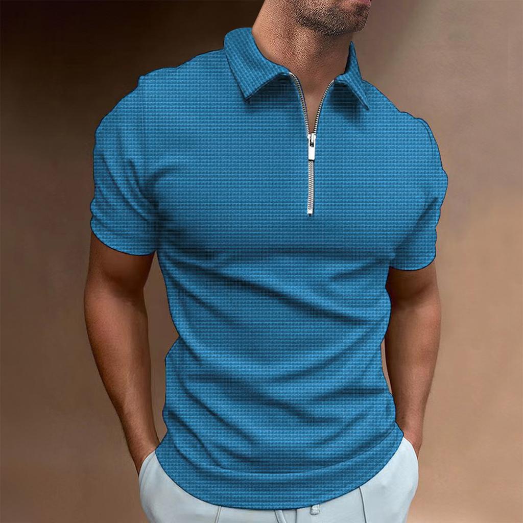 Men's Summer Sleeves Short Sleeve Slim Fit Fashion Breathable Men's Golf Shirt