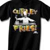 Três 3 Stooges CURLY FRIES Camiseta Preta Engraçada P 3XL