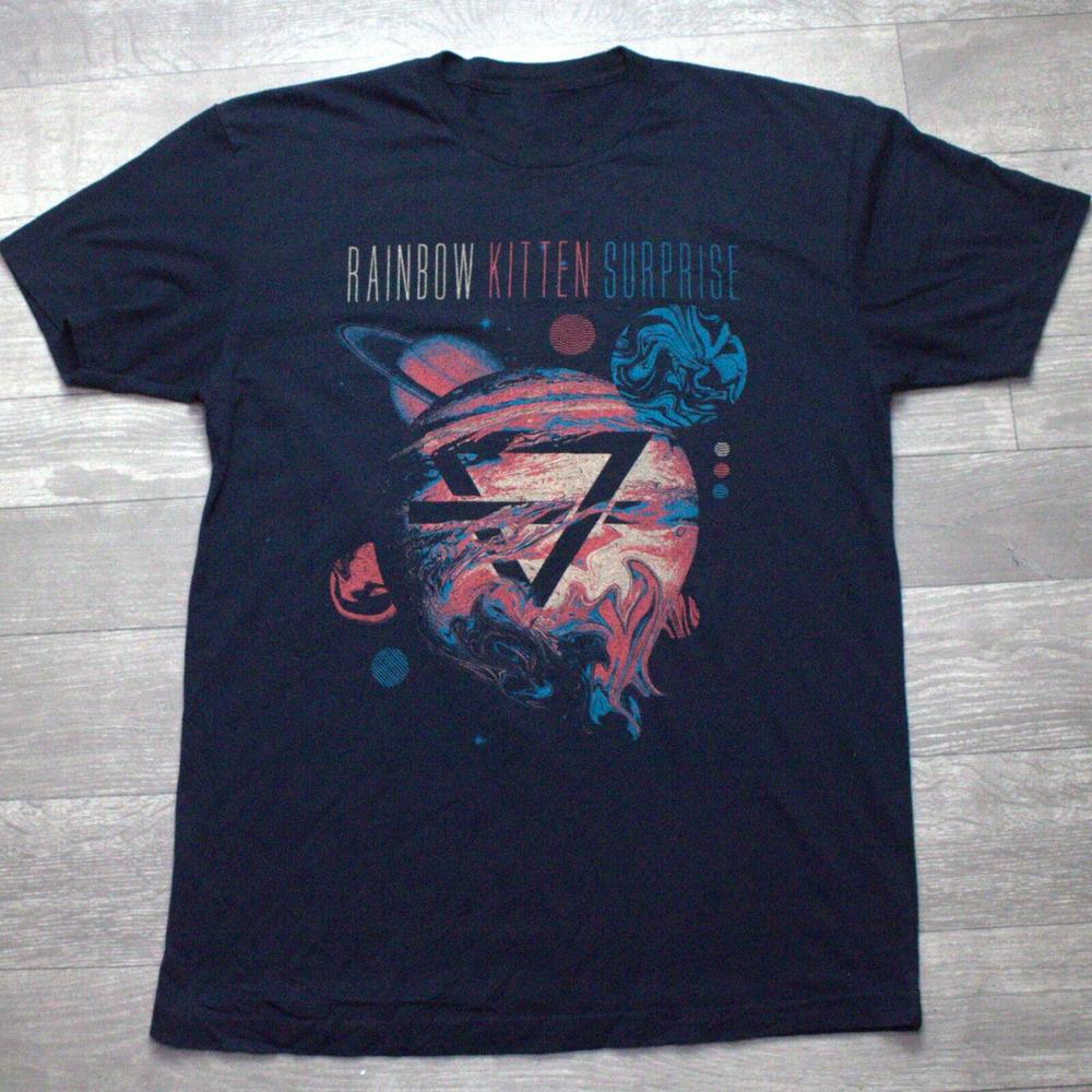 Rainbow Kitten Surprise The Friend Love Freefall Tour Shirt Cotton Adult SB066 Unisex T-Shirt S 1990₽