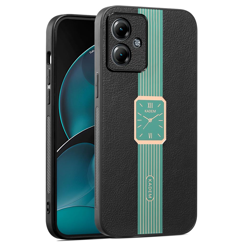 

For Motorola Moto G55 5G Case Leather+TPU+Acrylic Anti-Scratch Phone Cover Green